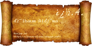 Ölbaum Alóma névjegykártya